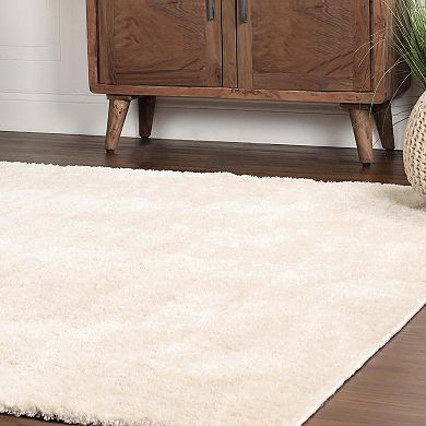 Superior California Plush Non-Skid Solid Ultra-Soft Shag Rug