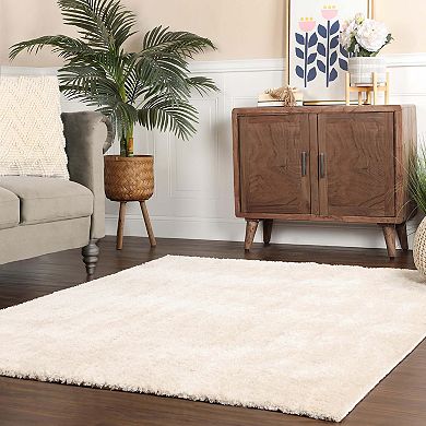 Superior California Plush Non-Skid Solid Ultra-Soft Shag Rug