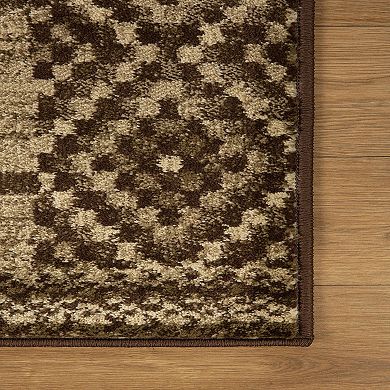 Superior Modern Block Patchwork Power-Loomed Indoor Rug