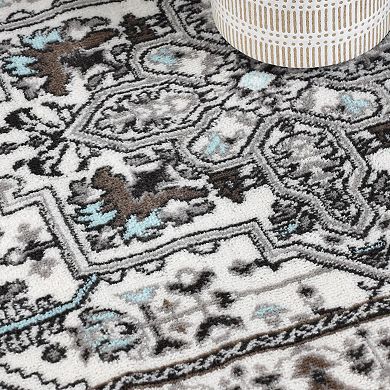 Superior Einsgrove Southwestern Tribal Medallion Rivulet Indoor Area Rug