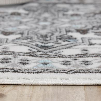 Superior Einsgrove Southwestern Tribal Medallion Rivulet Indoor Area Rug