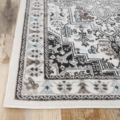 Superior Einsgrove Southwestern Tribal Medallion Rivulet Indoor Area Rug