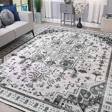 Superior Einsgrove Southwestern Tribal Medallion Rivulet Indoor Area Rug