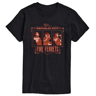 Big & Tall The Legend of Korra Fire Ferrets Graphic Tee