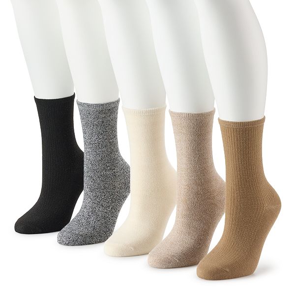 Women's Sonoma Goods For Life® 5Pack The Everyday Crew Socks