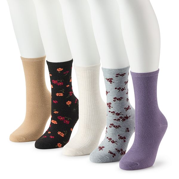 Women's Sonoma Goods For Life® 5 Pack Everyday Crew Socks