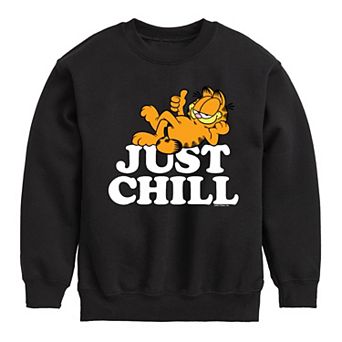 Boys 8-20 Garfield Just Chill Fleece Graphic Pullover