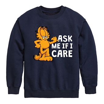 Boys 8-20 Garfield Ask If I Care Fleece Graphic Pullover