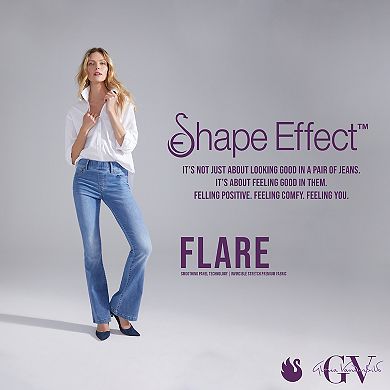 Women's Gloria Vanderbilt Shape Effect Pull On Flare Jeans