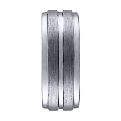 Lovemark 9 mm Brushed Tungsten Wedding Band