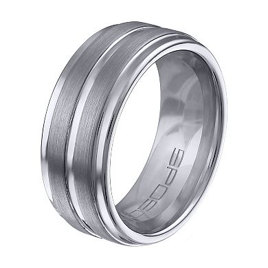 Lovemark 9 mm Brushed Tungsten Wedding Band