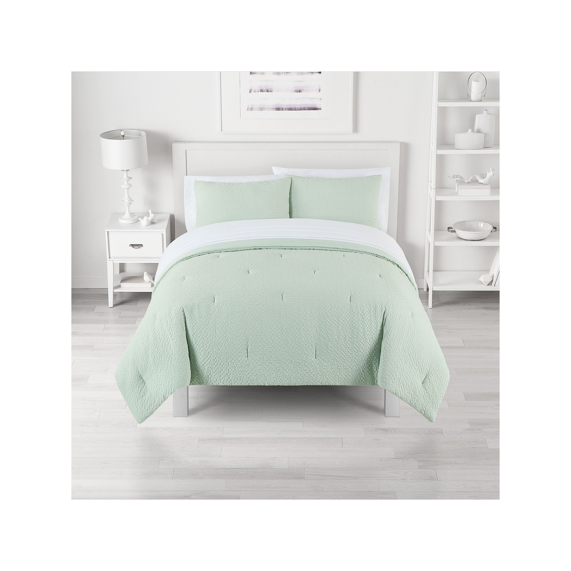 The Big One® Seersucker Reversible Comforter Set with Sheets, Blue