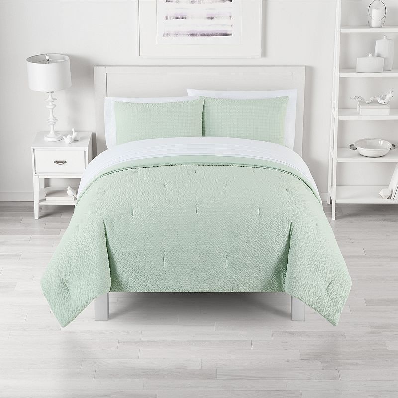 The Big One® Seersucker Reversible Comforter Set with Sheets, Blue