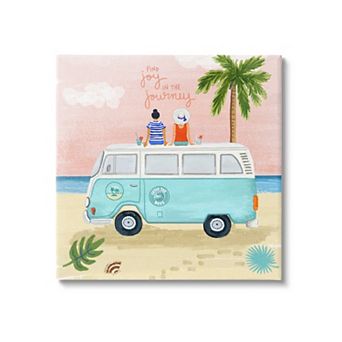 Stupell Home Decor Joy in the Journey Tropical Canvas Wall Art