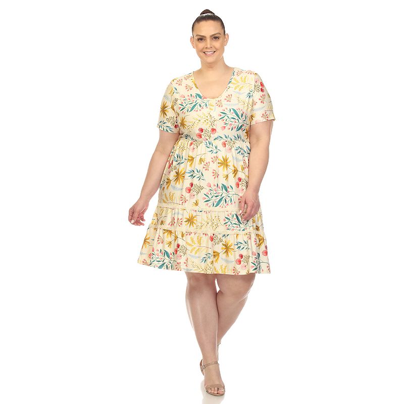 Plus size tiered on sale dresses