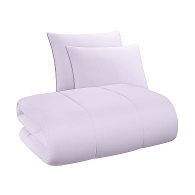 The Big One® Lavender Plush Reversible Comforter Set with Sheets