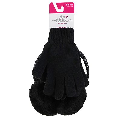 Girls Elli by Capelli Adjustable Halo Earmuff & Glove Set