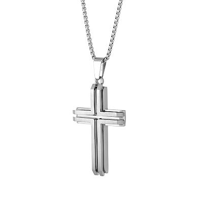Men's LYNX Stainless Steel Cross Pendant