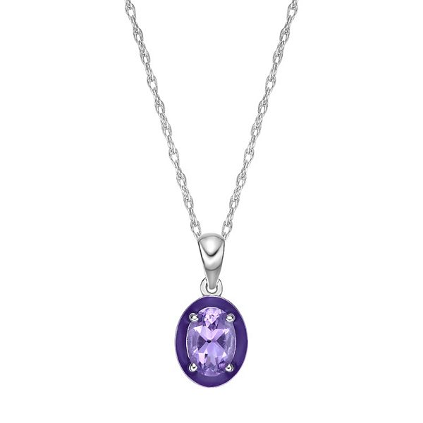 Kohls deals amethyst necklace