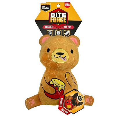 Bite Force Durable Plush Bear Dog Toy