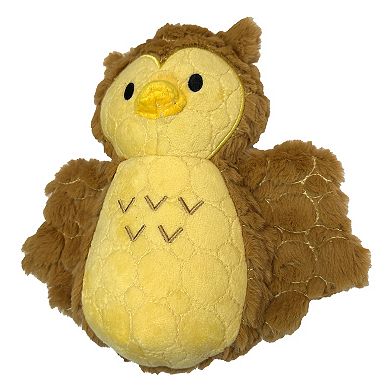 Bite Force Durable Plush Owl Dog Toy