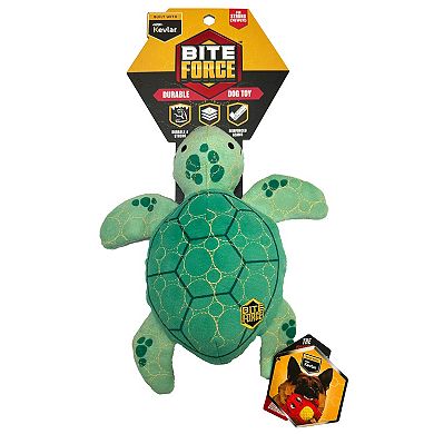 Bite Force Durable Plush Turtle Dog Toy