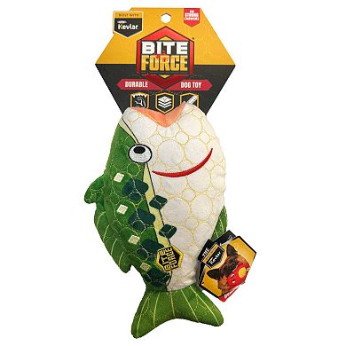 Bite Force Durable Plush Bass Dog Toy