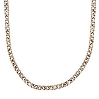 Men's LYNX Ion-Plated Stainless Steel Foxtail Chain Necklace