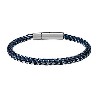 Men's LYNX Ion-Plated Stainless Steel Foxtail Chain Bracelet