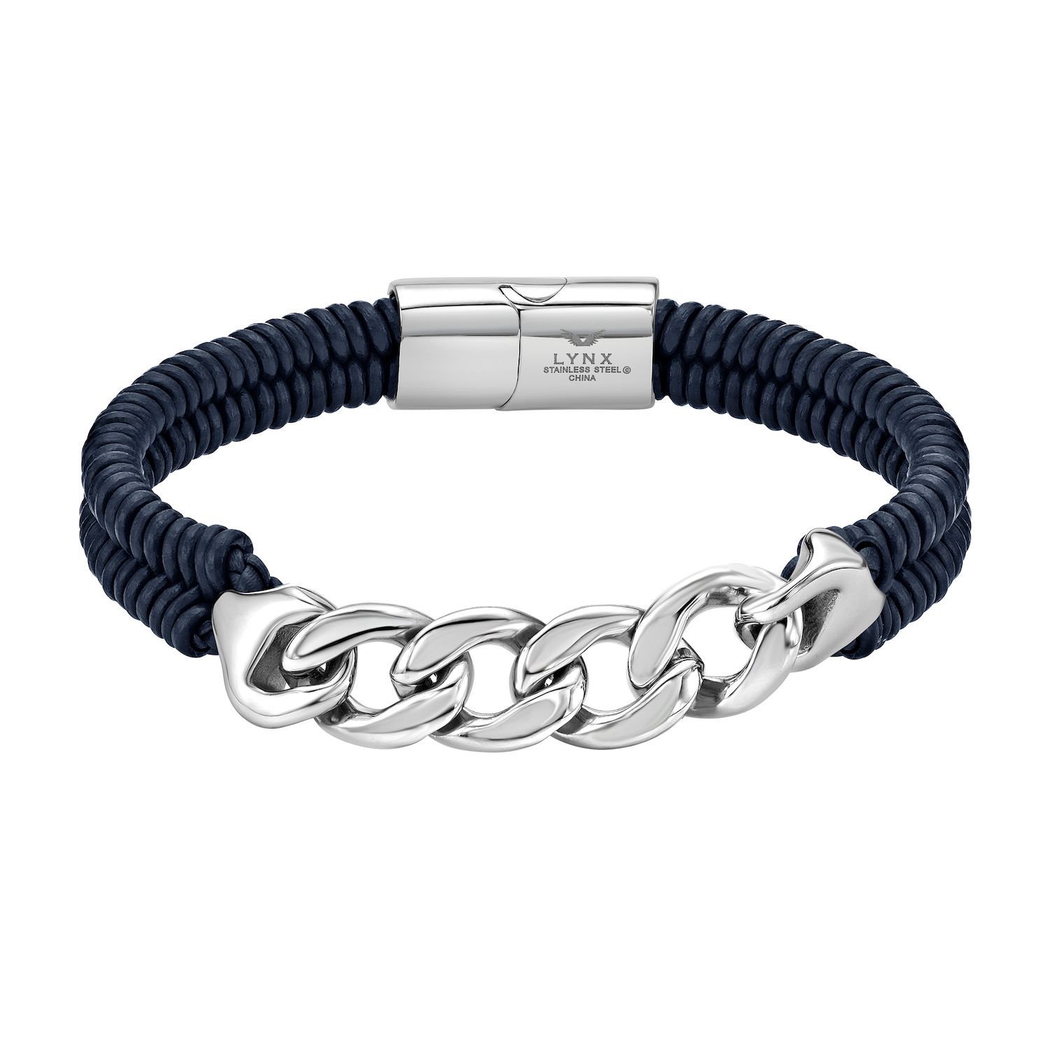 Bracelet with Matt silver magnetic clasp and RD72 cable