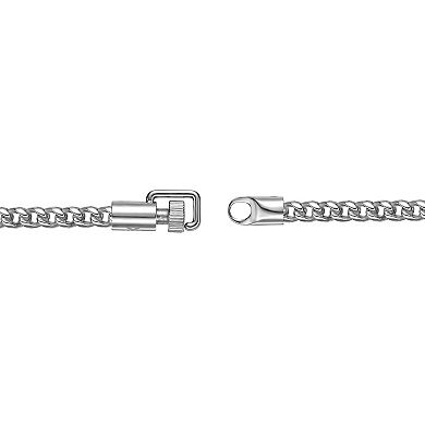 LYNX Men's Stainless Steel Foxtail Chain Bracelet