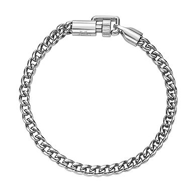 LYNX Men's Stainless Steel Foxtail Chain Bracelet