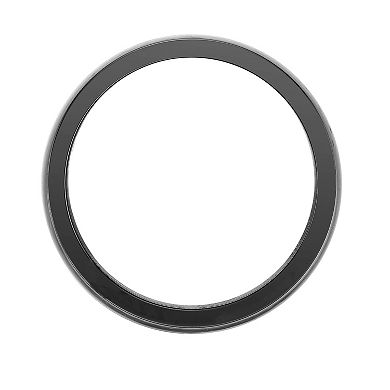 LYNX Men's Black Ion Plated Stainless Steel & Rainbow Enamel Ring