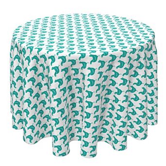 Round Tablecloth, 100% Cotton, 60 Round", Country Kitchen Chickens