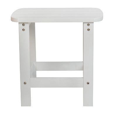 Merrick Lane Patio Set with Adirondack Rocking Chairs & Side Table