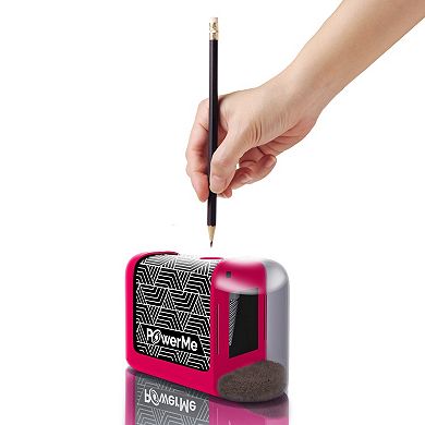 POWERME Electric Pencil Sharpener - Battery Powered For Colored Pencils, Ideal For No. 2