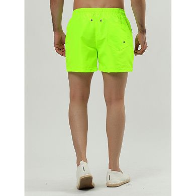 Men's Shorts Drawstring Waist Board Shorts Mesh Lining Swimwear