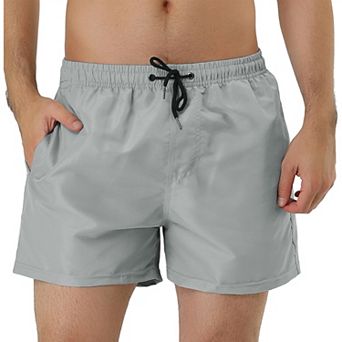 Men's Shorts Drawstring Waist Board Shorts Mesh Lining Swimwear