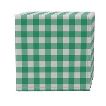 Napkin Set of 4, 100% Cotton, 20x20", Plaid 3