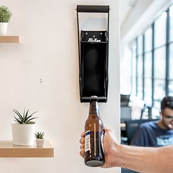 McKay 12 oz. Metal Can Crusher, Heavy-Duty Wall-Mounted Smasher