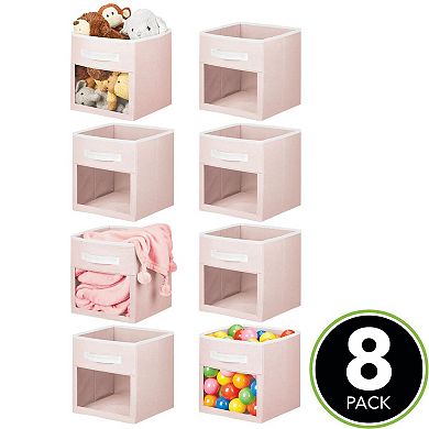 mDesign Fabric Nursery Storage Cube with Front Window