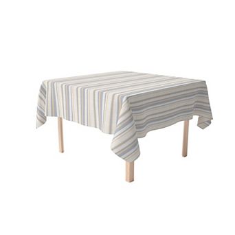 Square Tablecloth, 100% Cotton, 60x60", Country Kitchen Stripe
