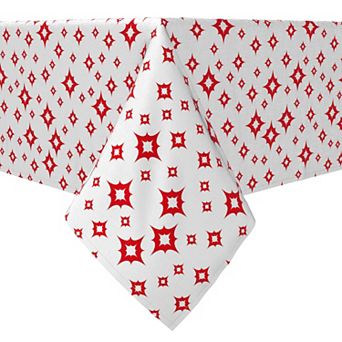 Square Tablecloth, 100% Cotton, 60x60", Cartoon Fireworks