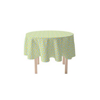 Round Tablecloth, 100% Cotton, 60 Round", Brunch Time Eggs