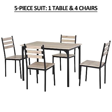 Multi-section Outside Or Inside Seating Bench With Tabletop Smooth Surface