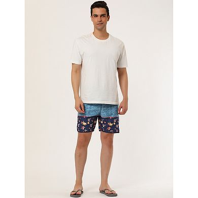 Men's Shorts Swim Shorts Drawstring Waist Summer Board Shorts