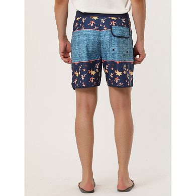 Men's Shorts Swim Shorts Drawstring Waist Summer Board Shorts