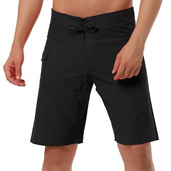 Men's Shorts Drawstring Swim Shorts Elastic Waist Board Shorts