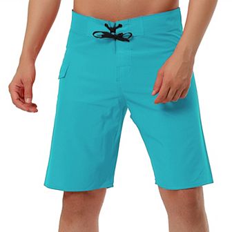 Men's Shorts Drawstring Swim Shorts Elastic Waist Board Shorts