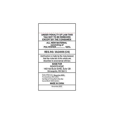 Euro Down Alternative White Bed Pillow Insert